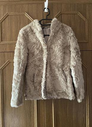Шубка из экомеха divided hennes &amp; mauritz
