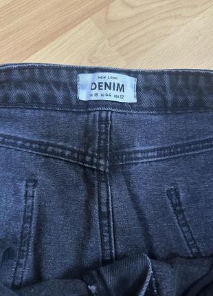 Джинсова міні спідниця denim з бахромою3 фото