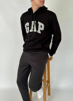 Gap logo fleece hoodie ziphoodie различные цвета1 фото