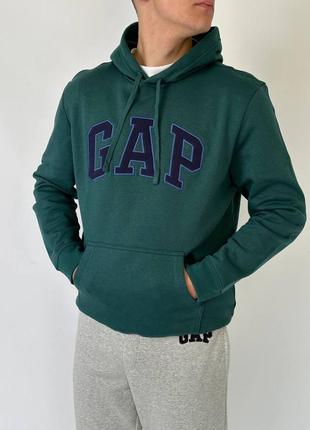 Gap logo fleece hoodie ziphoodie различные цвета4 фото