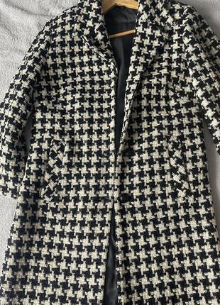 Пальто в гусячу лапку