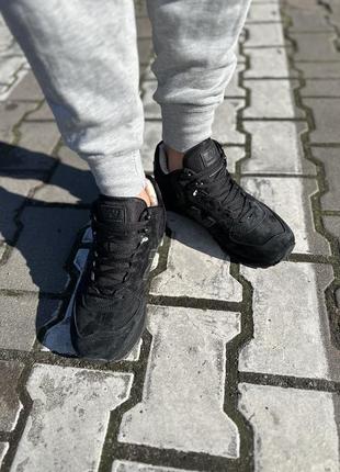 Зимние кроссовки new balance 574 black winter fur4 фото