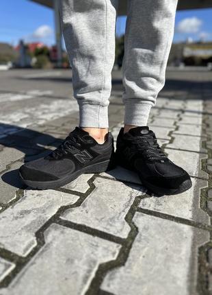 Зимние кроссовки new balance 2002r black winter fur2 фото