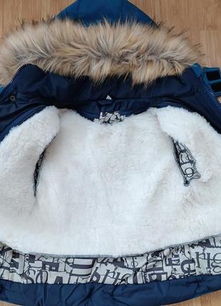 Новий зимовий комплект для хлопчика 12-18 м., теплі куртка з напівкомбінезоном4 фото