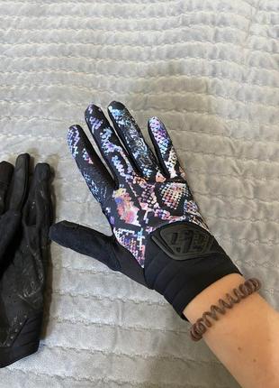 Велорукавички жіночі tld wmn's luxe glove lg snake multi велоперчатки, велосипедные рукавицы, перчатки женские