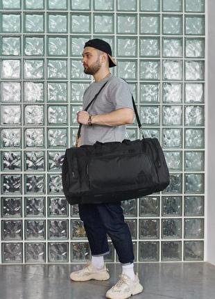 Дорожная, спортивная сумка adidas мужская, черная адидас, туристическая для вещей
