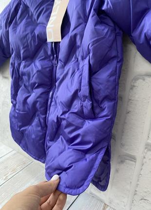Куртка пуховик для девочки 92 фиолетовая2 фото