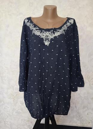 Туника вышиванка, большой размер