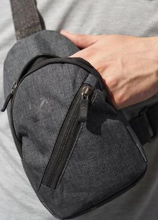 Сумка через плече of white сіра, чоловіча барсетка, слінг оф вайт