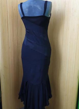 Вечернее чёрное  платье натуральный шелк  karen millen3 фото