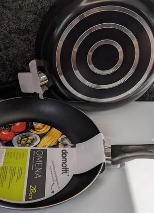 Нова сковорода omena антипригарна алюмінієва кухня 28см2 фото