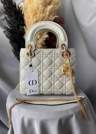 Жіноча сумка через плече dior, шопер біла жіноча сумочка шкіряна діор