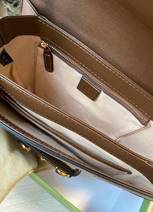 Сумка люкс коричневая гуччи сумка gucci horsebit 25cm / 110$5 фото