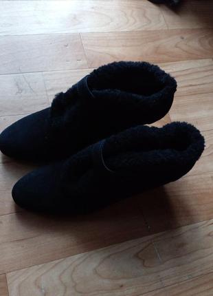 Женские замшевые ботинки с натуральным мехом bruno magli3 фото