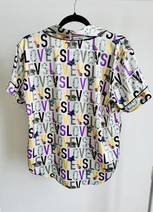 Сатиновая рубашка victoria’s secret. оригинал3 фото