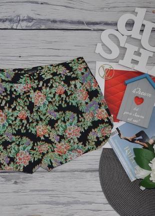 S/38/6 женские фирменные легкие шорты цветочным принтом topshop топ-топ оригинал1 фото