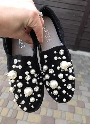 Нові шикарні мокасини 36 розмір 23 см устілка 37 розмір 23,5 см устілка2 фото