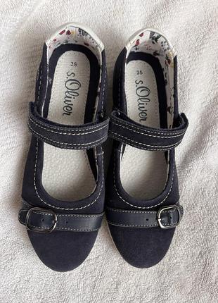 Замшевые туфли