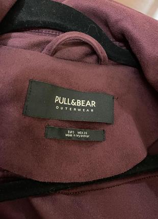 Pull&bear замшева коротка косуха.4 фото