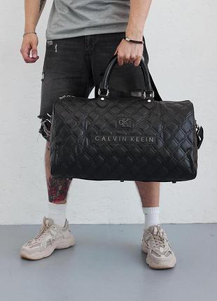 Сумка большая calvin klein черная, дорожная, для путешествий кельвин кляйн