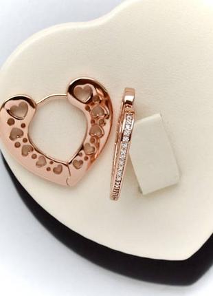 Позолочені сережки медичне золото подарунок позолоченные серьги медзолото подарок