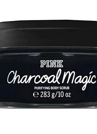 Скраб для тела victoria’s secret pink charcoal magic
