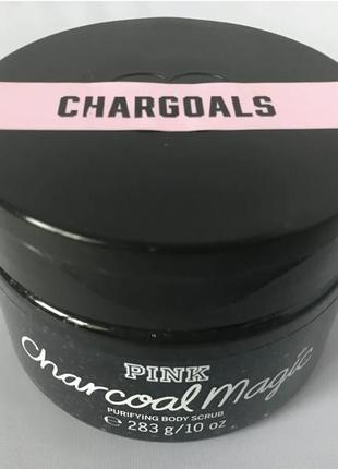 Скраб для тіла victoria's secret pink charcoal magic2 фото