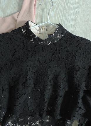 Чорна мереживна сукня4 фото