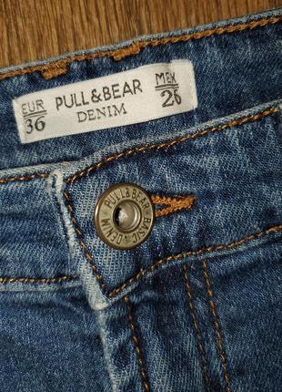 Укороченные джинсы клёш pull&bear6 фото