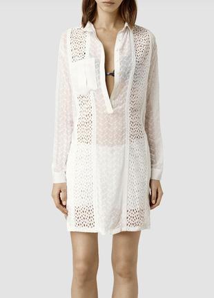 Платье рубашка для пляжа allsaints glesni shirt dress