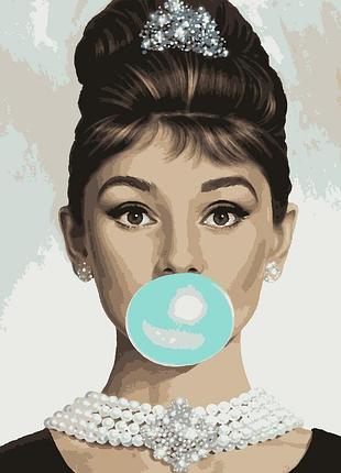 Картина за номерами чарівна одрі 40 х 50 artissimo pn7607