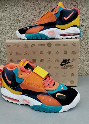 Nike air max speed turf кросівки чоловічі яскраві стильні високі нубук р 41