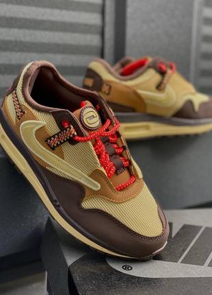 Кросівки air max 87 x travis scott cactus jack baroque brown