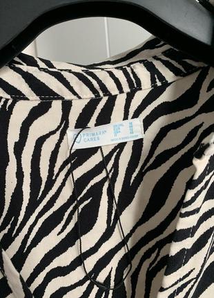 Блуза топ в енімал принт з імітацією корсету, укорочена сорочка3 фото