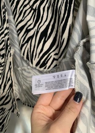 Блуза топ в енімал принт з імітацією корсету, укорочена сорочка8 фото