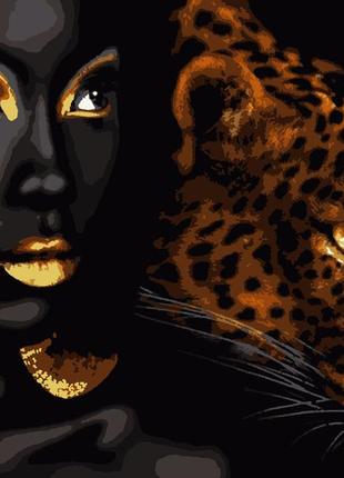Картина по номерам африканская жемчужина  с золотой краской 40 x 50 artissimo pn6070