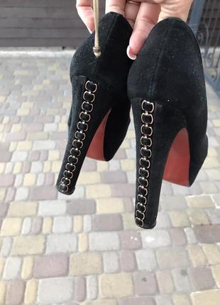 Замшеві туфлі blue temot стан нових 36 розмір 23 см устілка