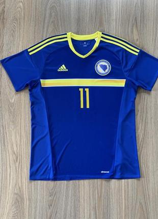 Мужская коллекционная футбольная джерси adidas bosnia herzegovina 2016 dzeko #11