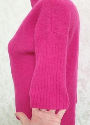 Женский кашемировый свитер с укороченным рукавом3 фото