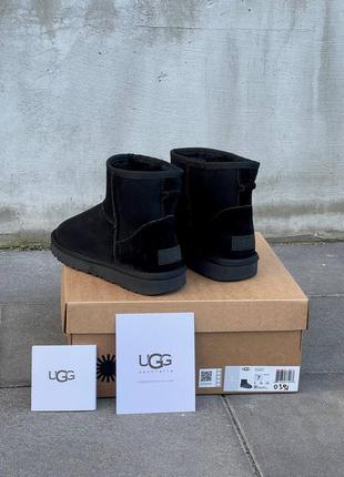 Зимние мужские угги ugg classic black (мех) 40-41-42-432 фото