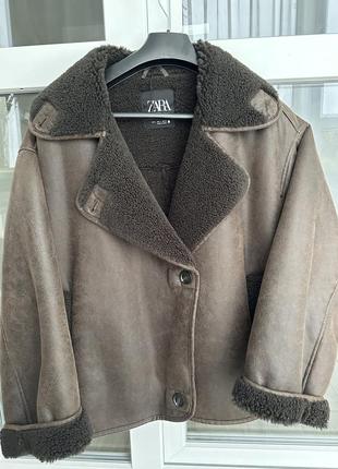 Дубленка zara