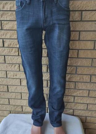Зимние мужские джинсы на флисе стрейчевые fangsida, турция7 фото