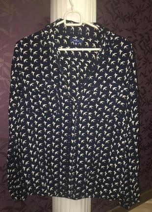 Стильна сорочка з довгим рукавом tom tailor