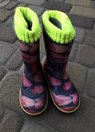 Гумові чоботи litma всередині виймається чобіток 16.5 см устілка2 фото