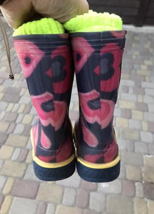 Гумові чоботи litma всередині виймається чобіток 16.5 см устілка3 фото