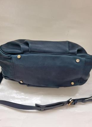 Сумка massimo dutti, шкіряна сумка, сумочка massimo dutti, брендова сумка, сумка сатчел, satchel7 фото