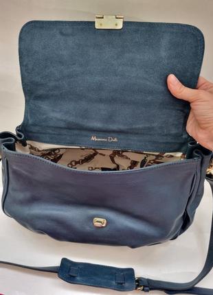 Сумка massimo dutti, шкіряна сумка, сумочка massimo dutti, брендова сумка, сумка сатчел, satchel4 фото