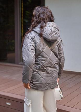 Стьобана куртка осінь-зима батал розміри2 фото