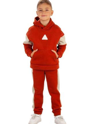 5 кольорів 🌈теплый спортивный костюм на флисе детский , теплий дитячий спортивний костюм на флісі6 фото