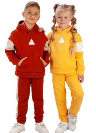 5 кольорів 🌈теплый спортивный костюм на флисе детский , теплий дитячий спортивний костюм на флісі4 фото